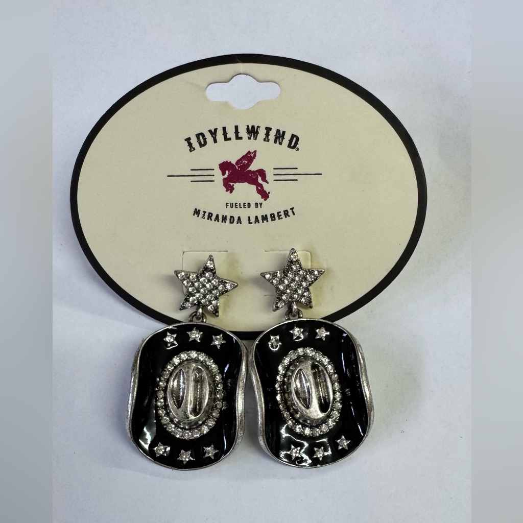 Idyllwind Starry Silver And Black Earrings